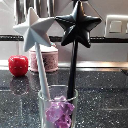 Portable Salt Pepper Shakers Refillable Magicals Star Wand S