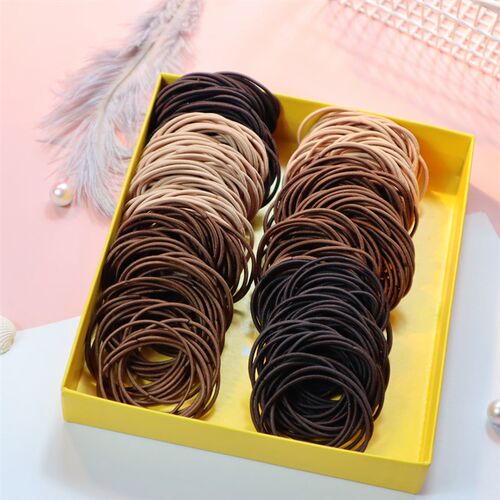 50/100PCS New Color Nylon Elastic Hair Tie 5CM Rubber Band f