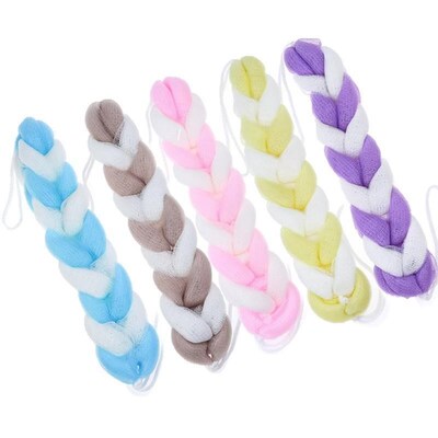 Body Back Strap Brush Shower Sponge Spa Scrub Bath Scrubber