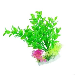 B46F Fish Tanks Stone Artificial Grass Crafts Simulation
