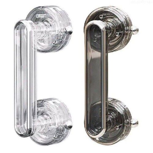 Suction Cup Glass Door Handle Easy Installation No Drilling