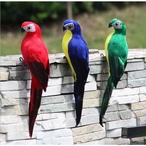 25/35cm Creative Handmade Simulation Parrot Animal Bird Gard