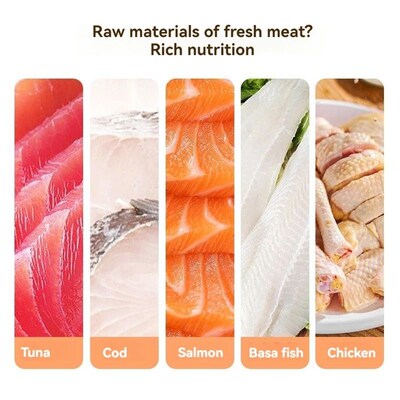 10pcs 15g/Stripe Cat Strips Pet Snacks Various Flavors Nutri