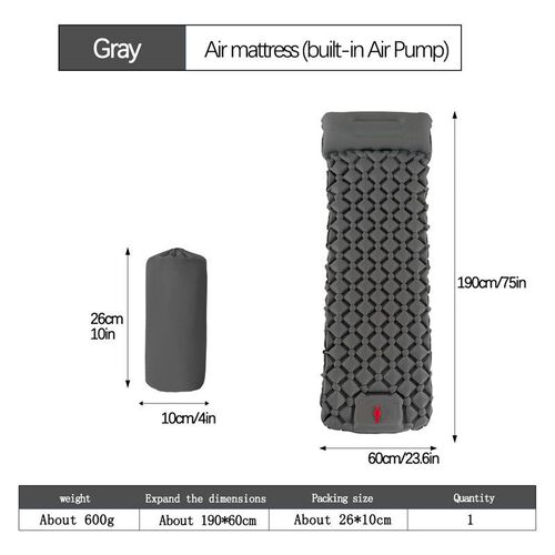 Outdoor Single and Double Inflatable Mat TPU Lightweight
