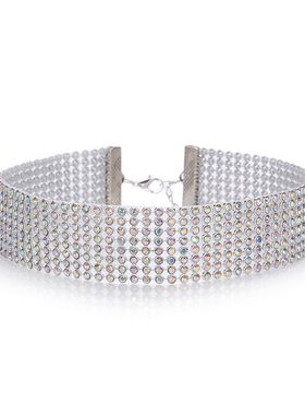TOP Quality Cool Shiny Rhinestone Bundle Neck Popular