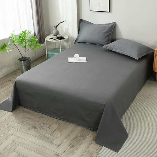 Nantong Washed Cotton Bed Sheet Single Piece Sanding Single