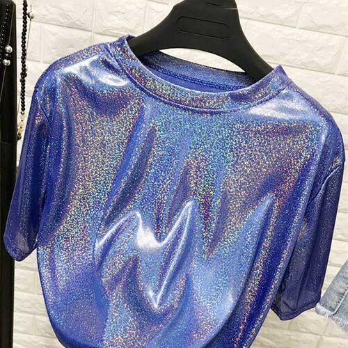 New summer retro style stylish bright silk woman ops shiny l