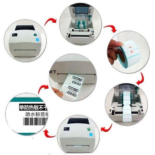 1000pcs/Roll Thermal Sticker Waterproof Adhesive Paper