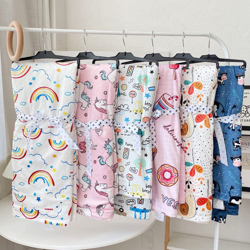 Baby Blankets Newborn Soft Minky Quilt with Double Layer Dot
