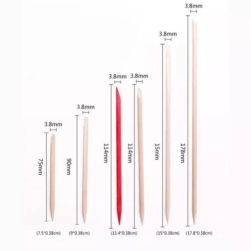 Wood s Cuticle Pusher Cuticle Remover Nail Art Tools Rhinest