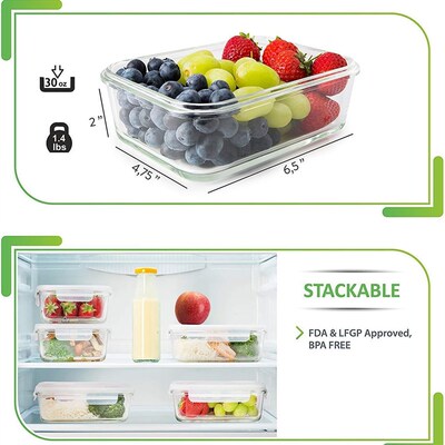 Glass Meal Prep Containers Storage Food Storage Containers