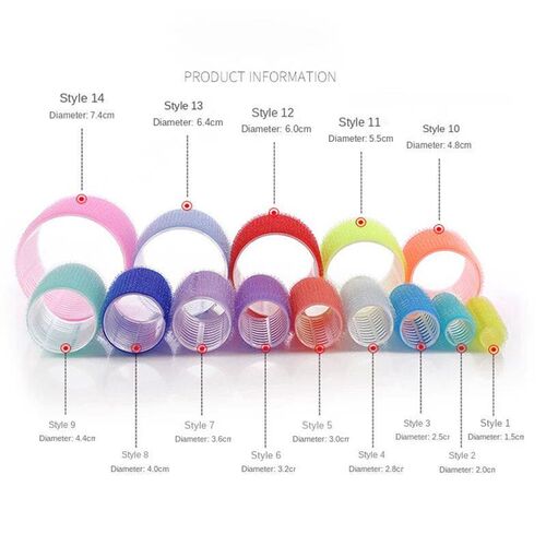 6pcs Self-Grip Hair Rollers Heatless Hair Curlers No Heat Ha