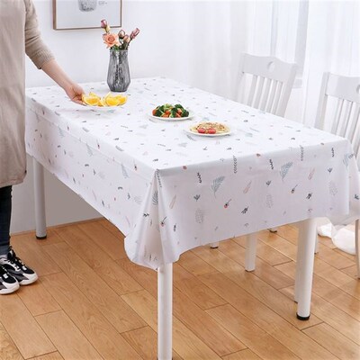 waterproof tablecloth plastic washable  table cover mat big