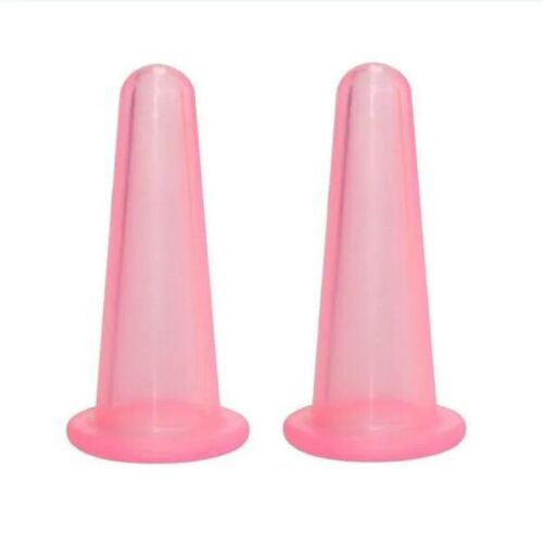 2pcs Health Care Facial Silicone Cans Cupping Cups Lifting M