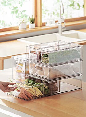 Refrigerator storage box drawer egg food fruit sorting boxes