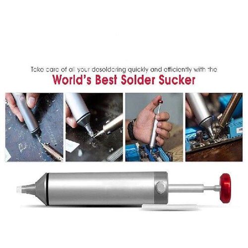 1PCS Silver Solder Sucker No Clog Desoldering Pump For