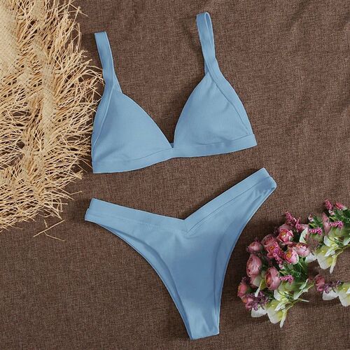 Women bikinis Two Pieces Bathing Suit Marine Style Print Bot