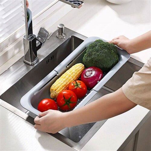 Over-the-sink Drain Basket For Washing Vegetables Fruits