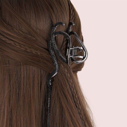 Metal Pearl Tassel Claw Clip Backofhead Hairpin Girls Stylin