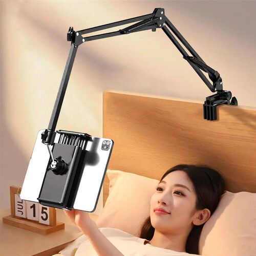 Tablet Holder for Bed with 90cm Metal Arm 360 Rotating Bed