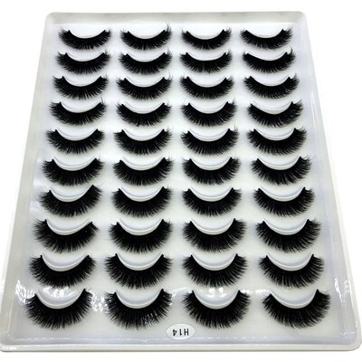 2023 New 20 pairs natural long 3D mink false eyelashes fake
