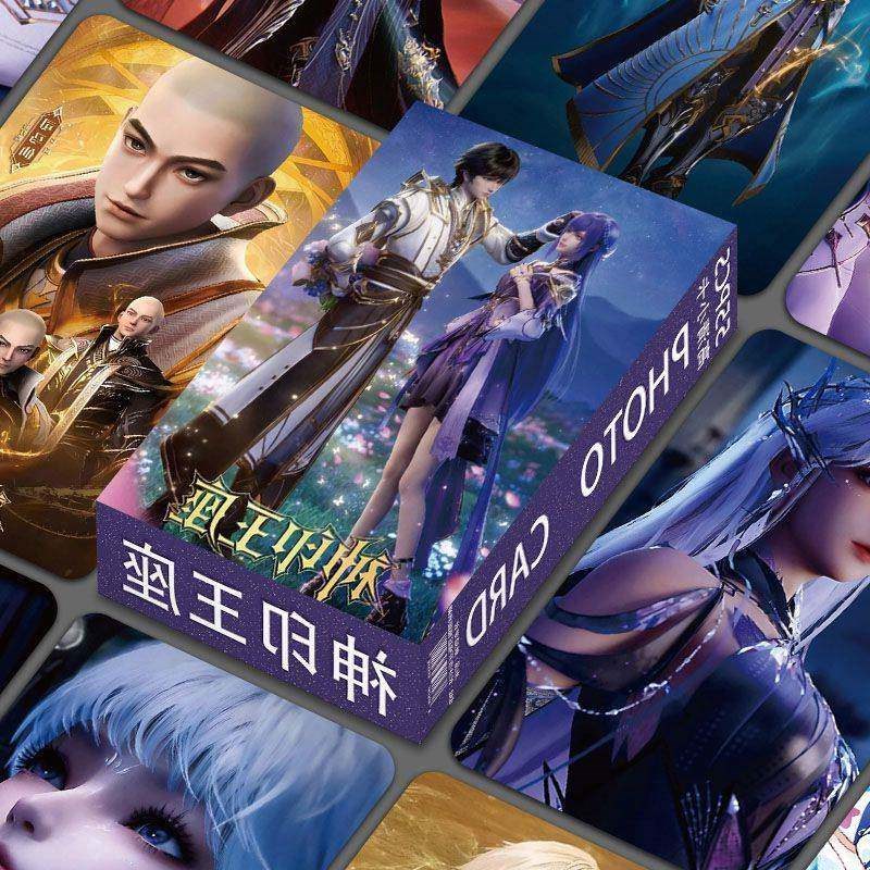 神印王座高颜值小卡55张盒装龙皓晨宁采儿LOMO卡明信片自印小卡片