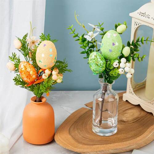 Easter Eggs Branch DIY Tree Artificial Flower Arrangements B