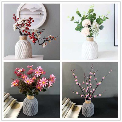 Nordic Flower Vase Home Decor Modern Imitation Ceramic Vase