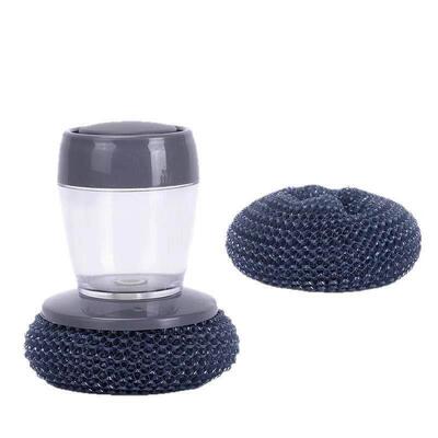 Kitchen Automatic Liquid Dispensing Dishwashing Brush for La