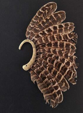 Fashion+exaggerated+punk+turkey+feather+single+earring+earri