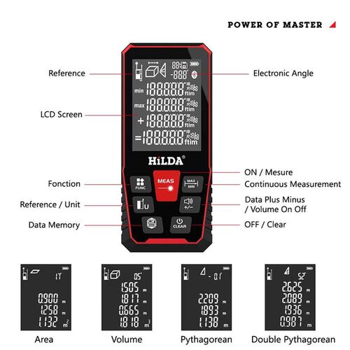 HILDA 100/120M Laser Rangefinder Distance Meter Finder Build