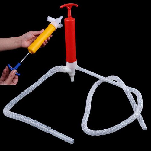 1set Fuel Oil Diesel Hand Siphon Pump Manual Hand Transfer P