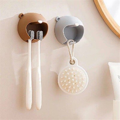 Cartoon Bunny Toothbrush Holder Silicone Suction Cup Shaver