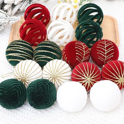 Shatterproof Christmas Tree Hanging Balls Elf Red Green