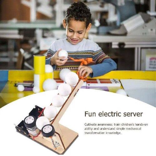 DIY Electric Ball Pitching Materials Wooden School Projects