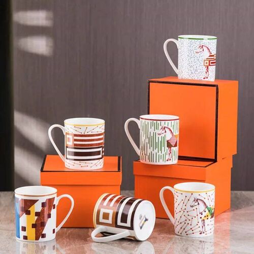 Elegant European Style Ceramic Mug Luxury Bone China Coffee