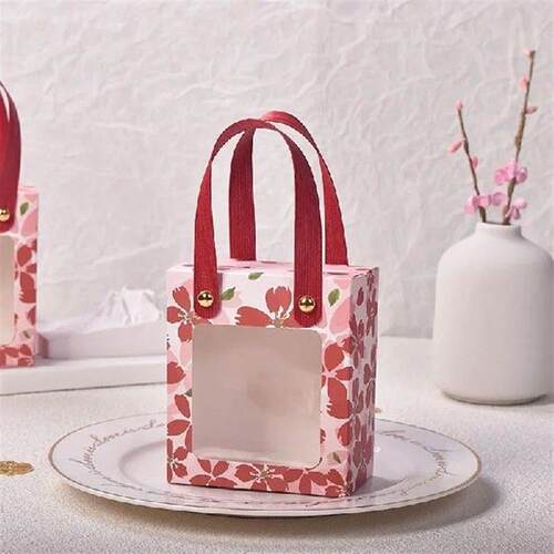 50/100 pcs wholesale gift distribution cherry paper bags
