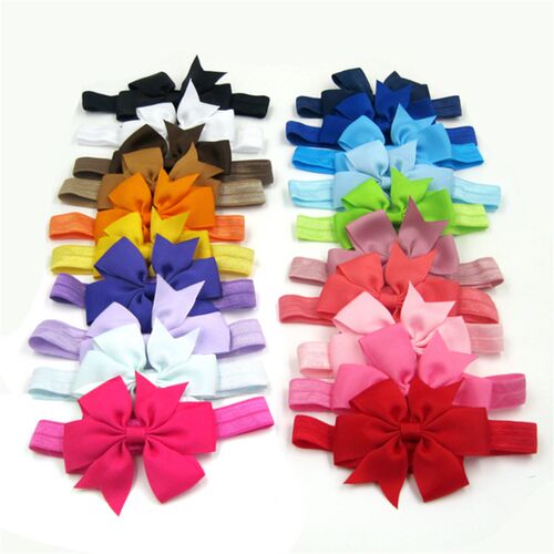 10pcs baby newborn girl bow headband infant toddler hair ban