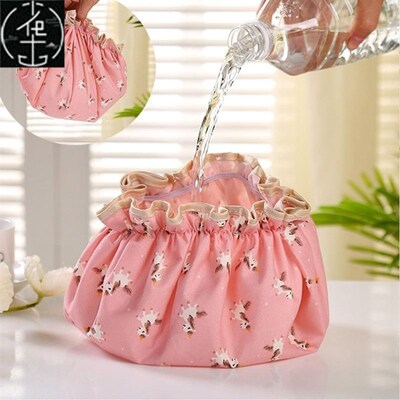 Shower cap for womens double thick waterproof shower cap