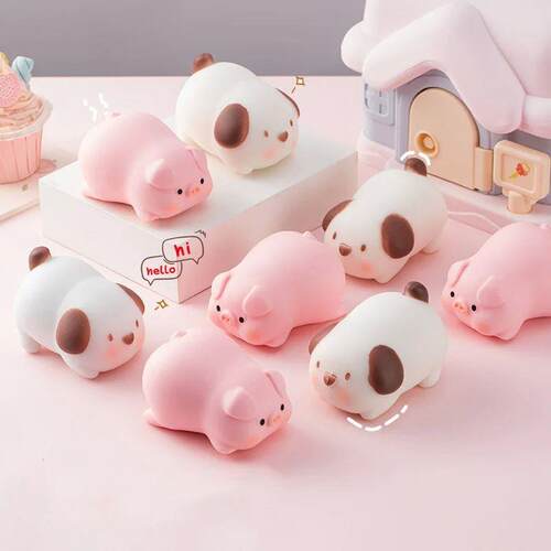 Pig Dog Anti Sss Toys Flour Sss Ball Cute Cartoon Animal