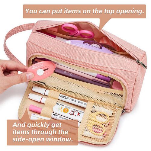 Pencil case, briefcase, stationery box, canvas, student penc