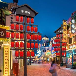 大唐不夜城同款古风户外景区装饰国潮灯笼古镇文旅互动喜庆氛围灯