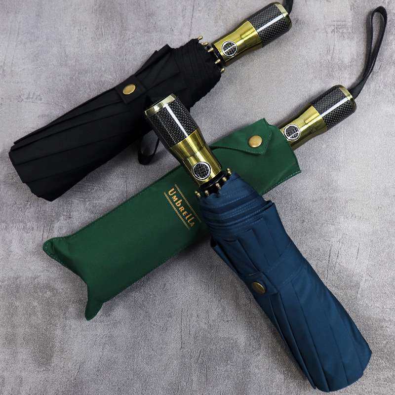 轻奢男士碳纤维手柄自动雨伞铝合金加大加固抗暴风英伦商务自动伞,3C数码配件,其它配件,淘宝优惠券,粉丝福利购,淘宝优惠卷