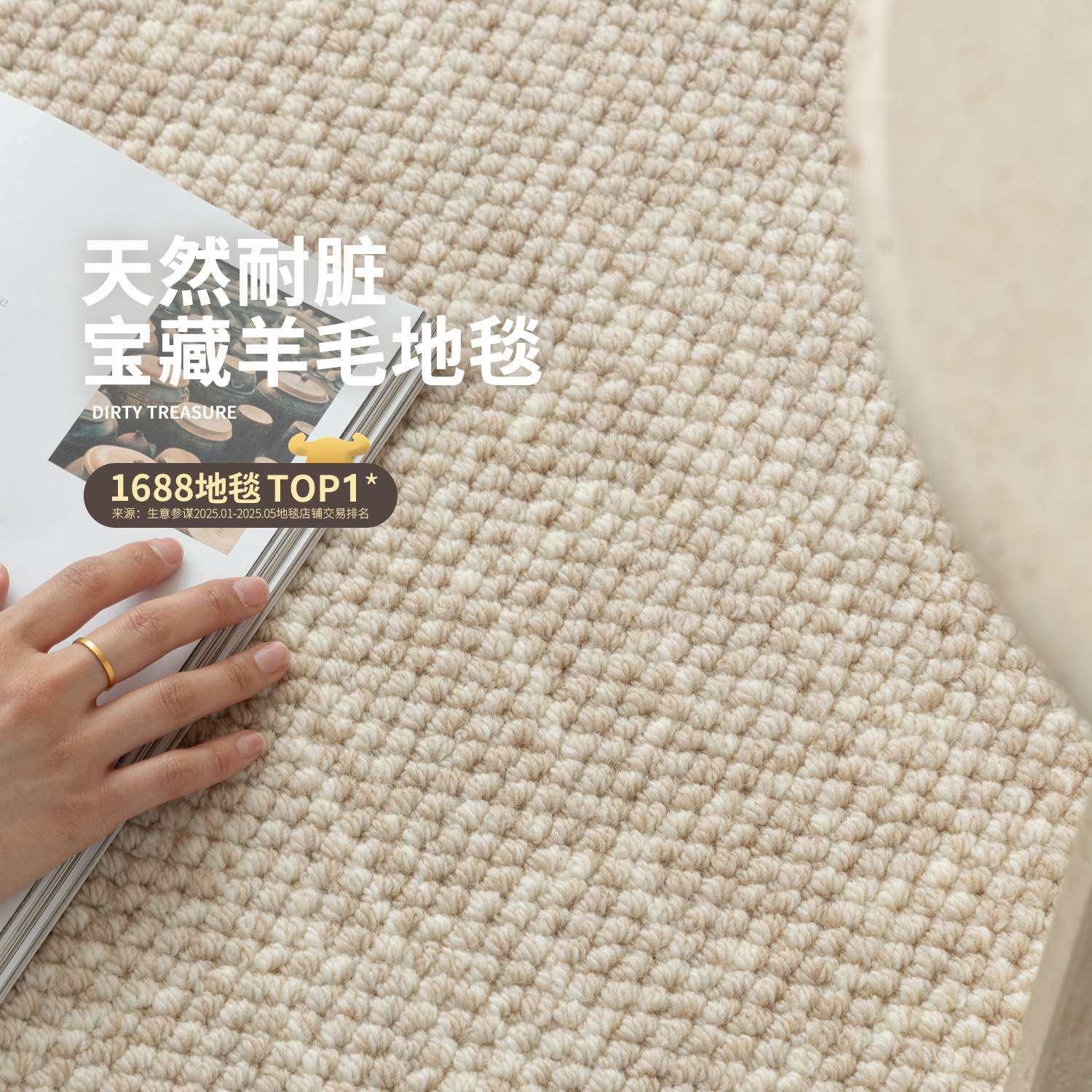 新西兰羊毛地毯客厅轻奢高级素色沙发茶几卧室垫耐脏加厚地毯,3C数码配件,其它配件,淘宝优惠券,粉丝福利购,淘宝优惠卷