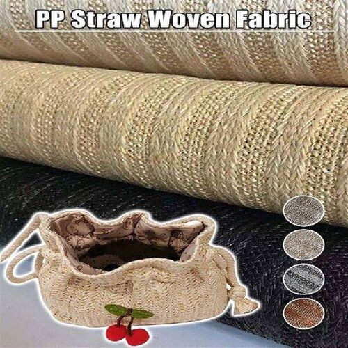 1 Yard  PP Artificial Raffia Woven Fabric Hand Craft Woven