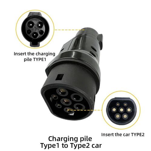 Type 1  to  Type 2 EVSE Adaptor 16A 32A Electric Vehicle Car