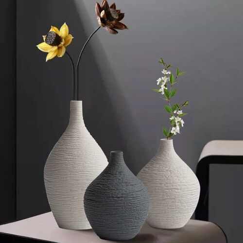 Simple Ceramic Vase Decoration for Home Nordic Luxury Narrow