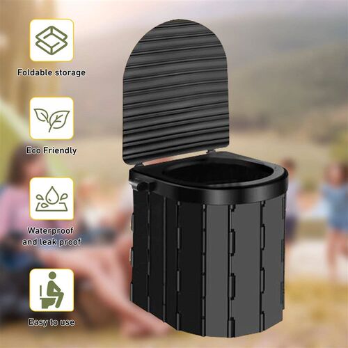 Camping Toilet with 1.5m Pop up Privacy Tent Large Portable