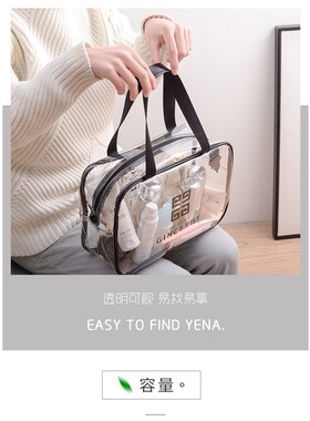 Clear PVC Makeup Cosmetic bag Travel Washbag Storage Box Big