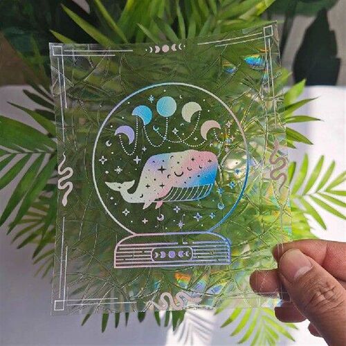 Colorful Window Sticker Film Glue Free Anti Static Glass